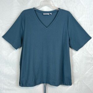 NWT QVC Belle by Kim Gravel Pullover Short Sleeve Top / Sz Small